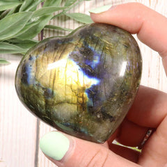 Labradorite Heart - Labradorite Gemstone