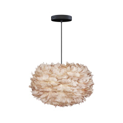 Eos Medium Hardwired Pendant in Light Brown