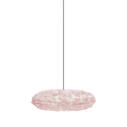 Eos Esther Large Plug-In Pendant in Light Rose, Black cord