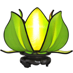 Baby Blooming Lotus Lamp, Green