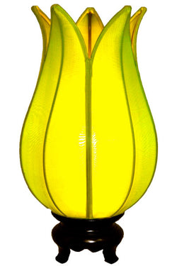 Green Baby Flowering Lotus Lamp, Green