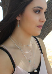 Small Gem Point Necklace, Stone Choice