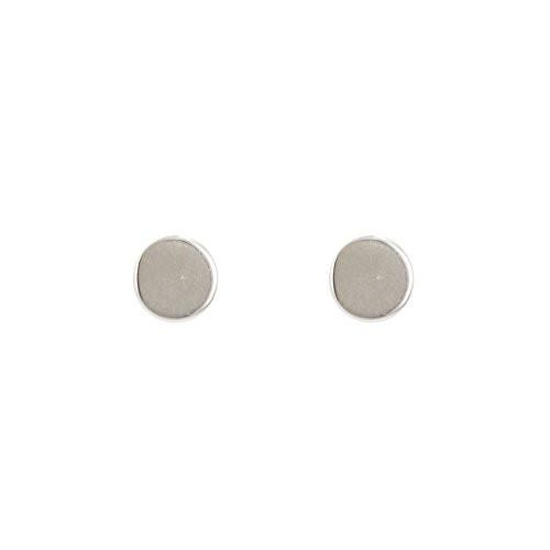 Dot Design Stud Earrings in Sterling Silver