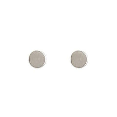 Dot Design Stud Earrings in Sterling Silver