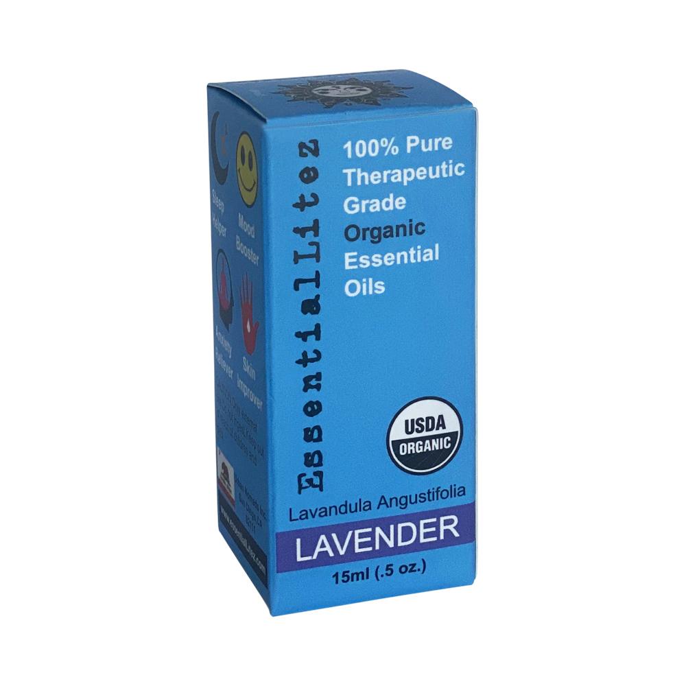 100% Pure Essential Oils (1/2oz) (Lavender) ORGANIC