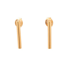 Gold Bar Post Earrings