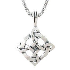 Celtic 'Luck' Knot Necklace in Sterling Silver