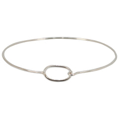 Charm Bracelet Bangle in Sterling Silver