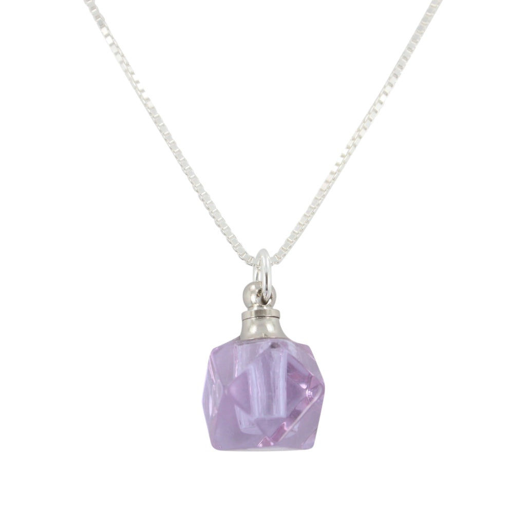 Faceted Crystal Essential Oil Diffuser Necklace