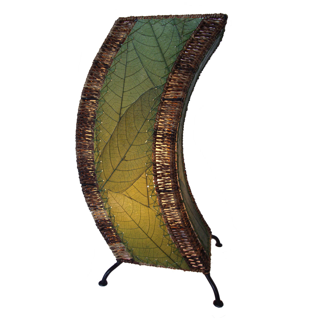 Cocoa Leaf C-Shape Table Lamp