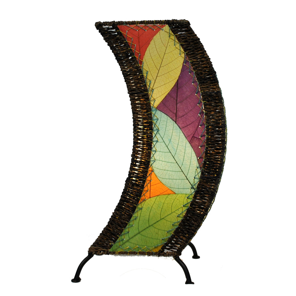 Cocoa Leaf C-Shape Table Lamp