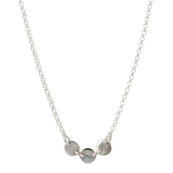 As seen on Law & Order: SVU - Three Circle Link Necklace in Sterling Silver As seen on Law & Order: SVU - Three Circle Link Necklace in Sterling Silver