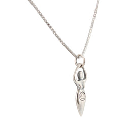 Fertility Goddess Necklace in Sterling Silver