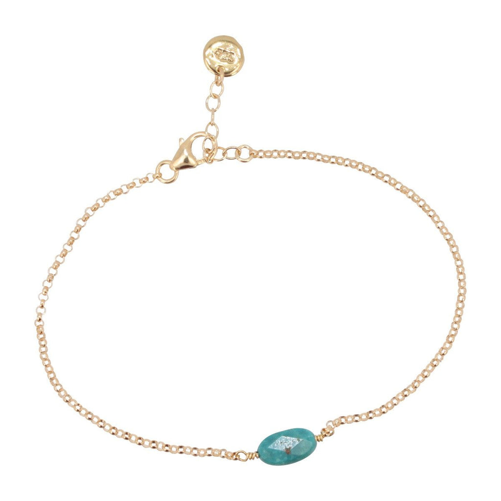 Throat Chakra - Delicate Turquoise Gemstone Bracelet