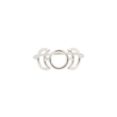 Triple Moon Phase Ring in Sterling Silver