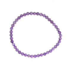 Protection Bracelet - 4mm Amethyst Gemstone Bracelet