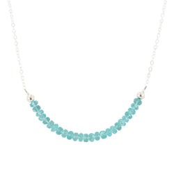 'Inspire Me' Apatite & Sterling Strand Necklace 'Inspire Me' Apatite & Sterling Strand Necklace