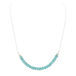 'Inspire Me' Apatite & Sterling Strand Necklace 'Inspire Me' Apatite & Sterling Strand Necklace