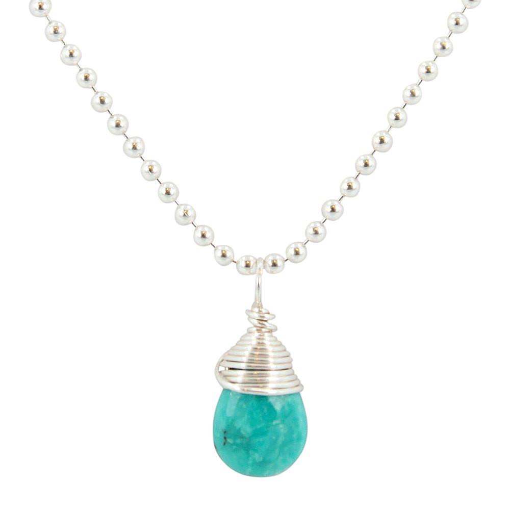 Throat Chakra - Turquoise Briolette Gemstone Necklace
