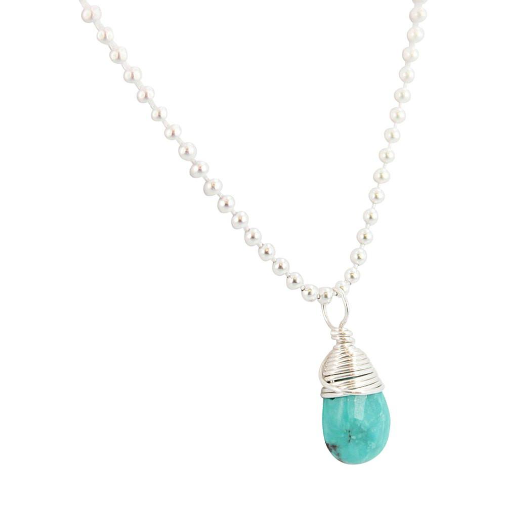 Throat Chakra - Turquoise Briolette Gemstone Necklace