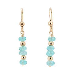 Inspire Me - Apatite and Gold Dangle Earrings