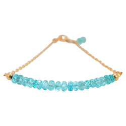 'Inspire Me' Apatite & Gold Fill Strand Bracelet 'Inspire Me' Apatite & Gold Fill Strand Bracelet