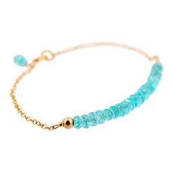 'Inspire Me' Apatite & Gold Fill Strand Bracelet 'Inspire Me' Apatite & Gold Fill Strand Bracelet