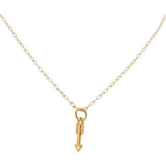 Tiny Arrow Necklace in Gold Plated Sterling Silver