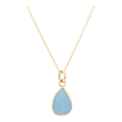 As seen on Law & Order - Blue Druzy Necklace