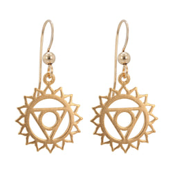 Gold Chakra Earrings