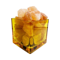 Tinted Himalayan Aromatherapy Salt Lamp (Square), Tinted