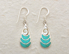 Oval Earrings with Shiva's Eye Top