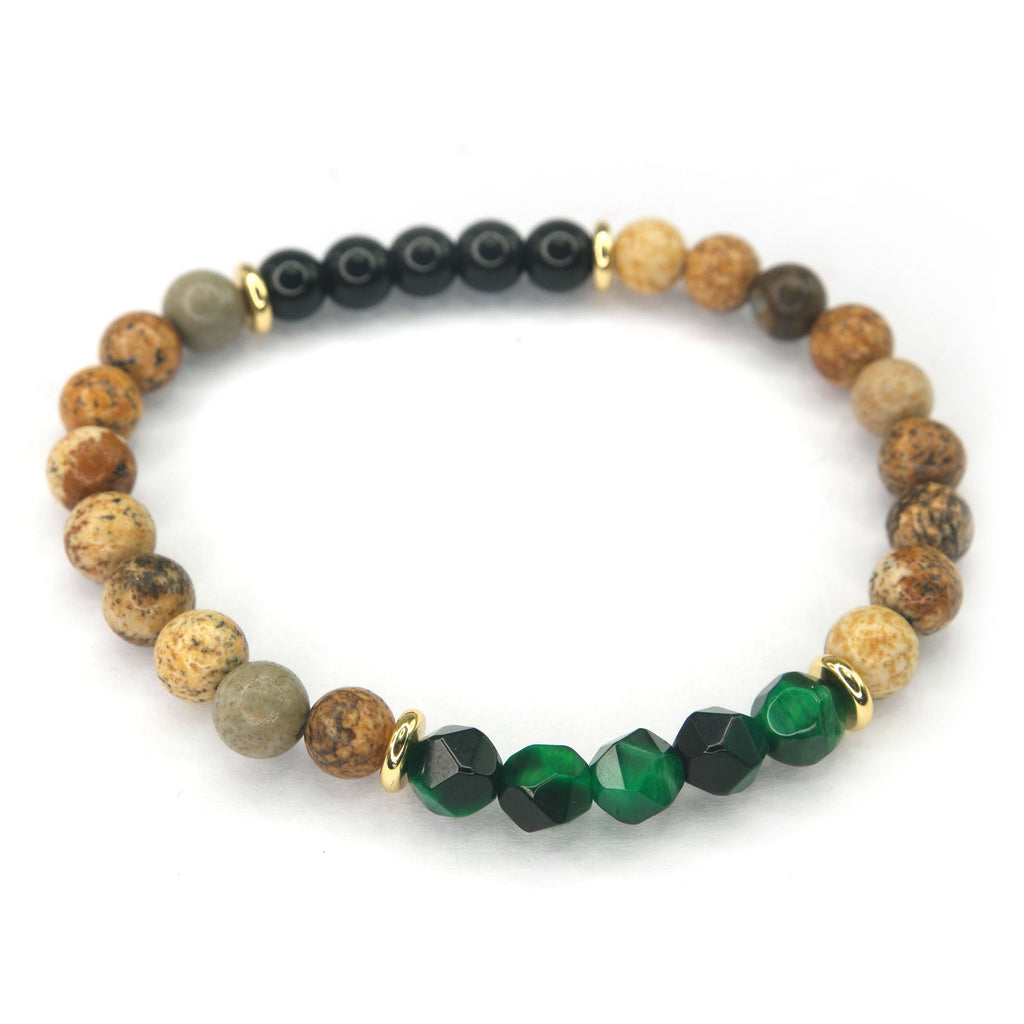 Stone Bracelet - Green Tiger's Eye