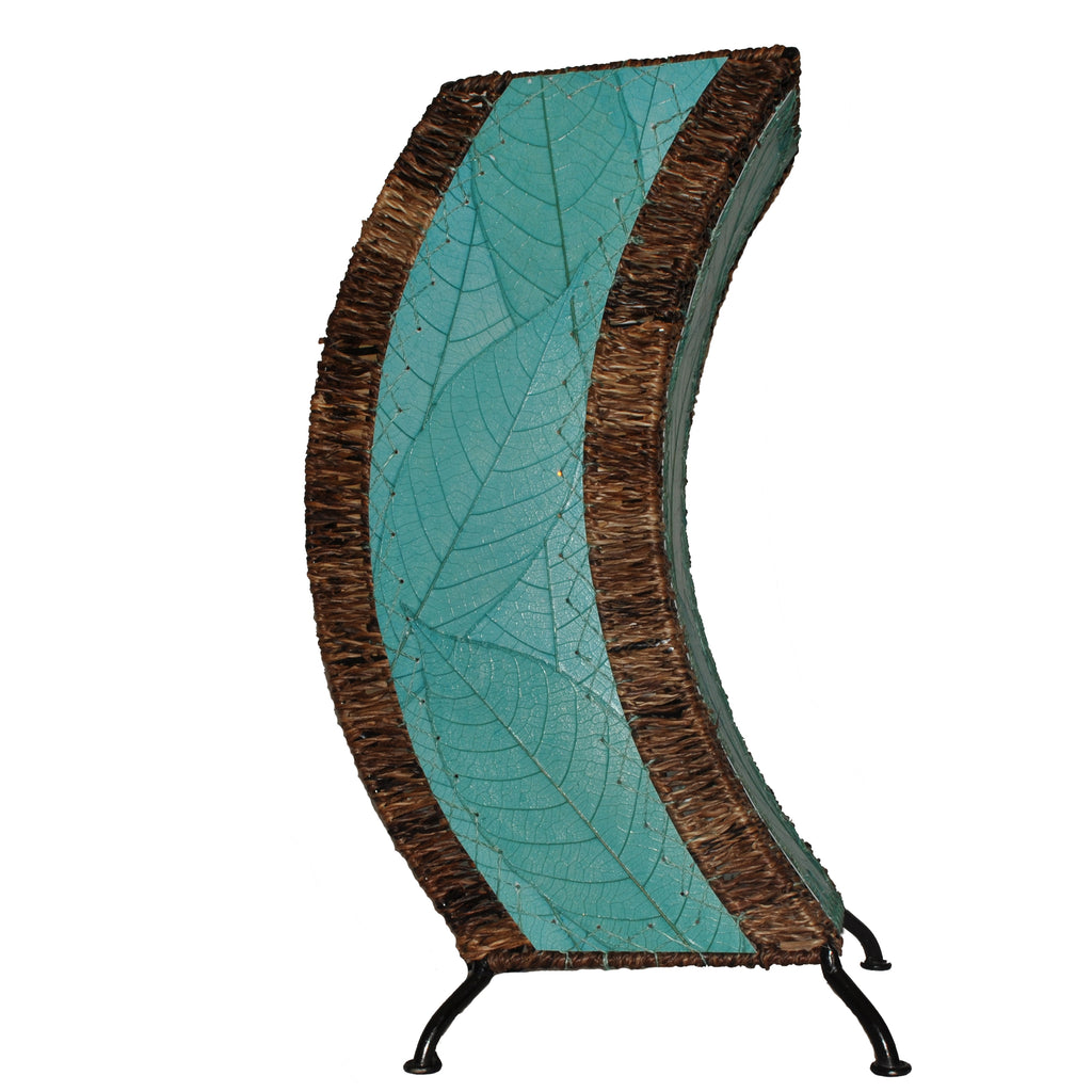 Cocoa Leaf C-Shape Table Lamp