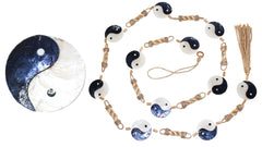 YIN YANG ABACA ROPE CAPIZ GARLAND