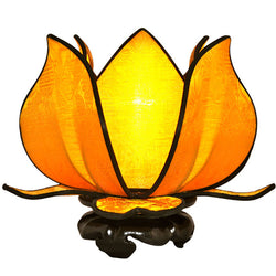 Gold Baby Blooming Lotus Lamp, Gold