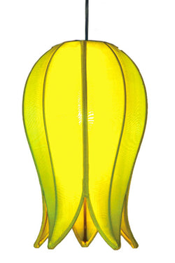 Green / 12' Swag Kit Hanging Flowering Lotus Lamp Small, Green / 12' Swag Kit