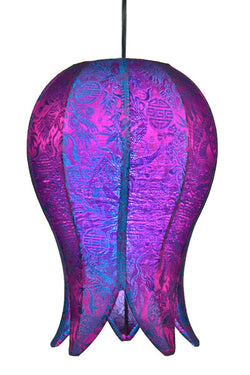 Jewel / 12' Swag Kit Hanging Flowering Lotus Lamp Small, Jewel / 12' Swag Kit