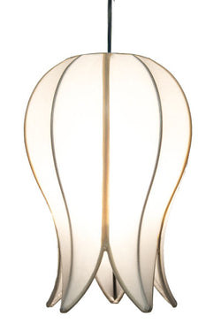 White / 12' Swag Kit Hanging Flowering Lotus Lamp Small, White / 12' Swag Kit