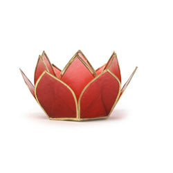Ruby Capiz Lotus Stand Mini 5 Stand Set, Ruby