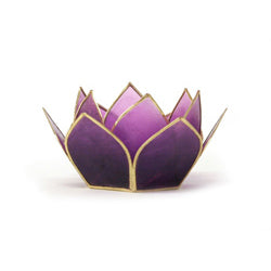 Tanzanite Capiz Lotus Stand Mini 5 Stand Set, Tanzanite