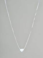 Heart Necklace Sterling Silver (Small)