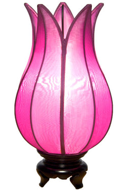 Purple Baby Flowering Lotus Lamp, Purple