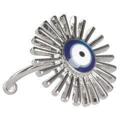 EVIL EYE FLOWER ADJUSTABLE RING