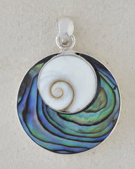 Round  Pendant with Shiva's Eye Top