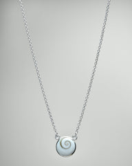 Shiva's Eye Round Double Sided Necklace Sterling Silver