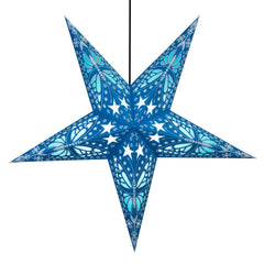Om Paper Star Lantern - Blue Flutter