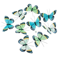 Butterfly Garland Aqua Spring