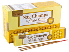 Tulasi Nag Champa & Palo Santo Natural Incense - 15 Sticks Pack