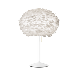 Eos Table Lamp - White, White Stand